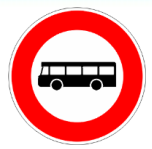 Accès interdit aux autobus