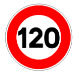 Limitation de vitesse 120 km/h