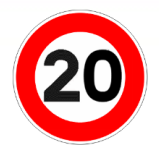 Limitation de vitesse 20