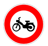 Accès interdit aux cyclomoteurs