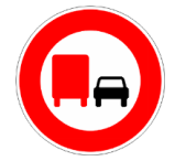 Interdiction de dépasser pour les camions