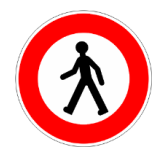 Accès interdit aux piétons