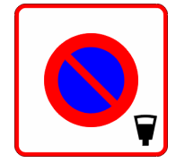 Stationnement interdit avec parcomètre