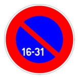 Stationnement interdit du 16 au 31