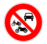 Accès interdit aux véhicules à moteur