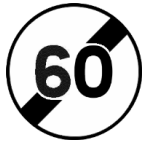 Fin de limitation de vitesse à 60