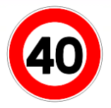 Limitation de vitesse 40