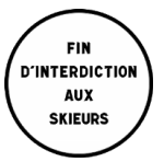 Fin d'interdiction aux skieurs