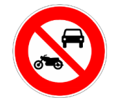 Accès interdit aux véhicules à moteur