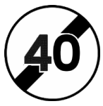 Fin de limitation de vitesse à 40