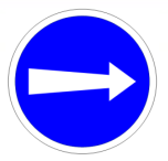 Obligation de tourner à droite