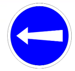 Direction obligatoire à gauche