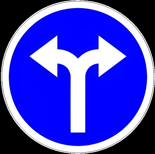 Obligation de tourner à droite ou à gauche