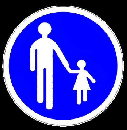 Chemin obligatoire pour piétons