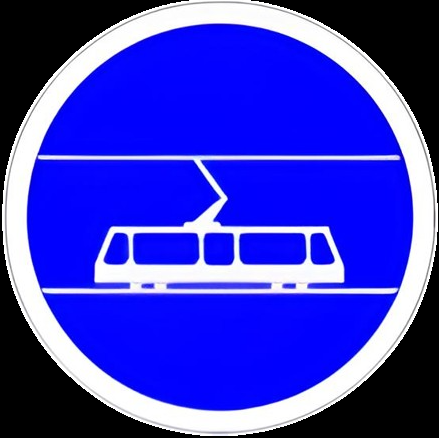 Voie obligatoire pour tramway