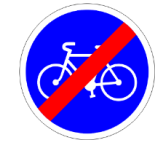 Fin de piste obligatoire pour cycles