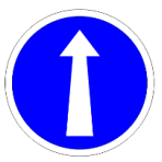 Direction obligatoire tout droit