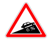 Descente dangereuse 6%