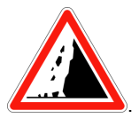 Risque de chutes de pierres