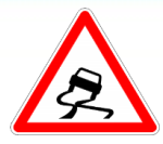 Chaussée glissante