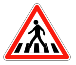 Danger passage pour piétons