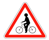 Débouché de cyclistes