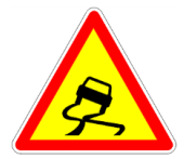 Chaussée glissante temporaire
