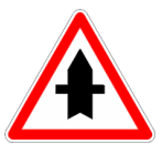 Intersection avec priorité de passage