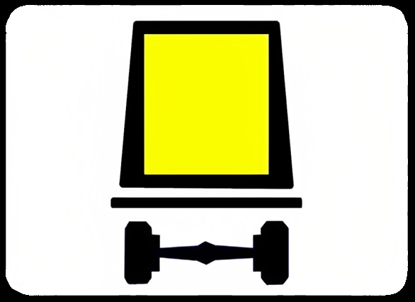 Panonceau pour véhicules transportant des marchandises dangereuses