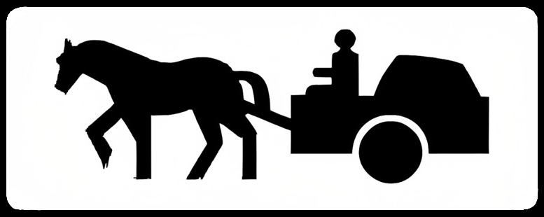 Plaque additionnelle pour véhicules à traction animale