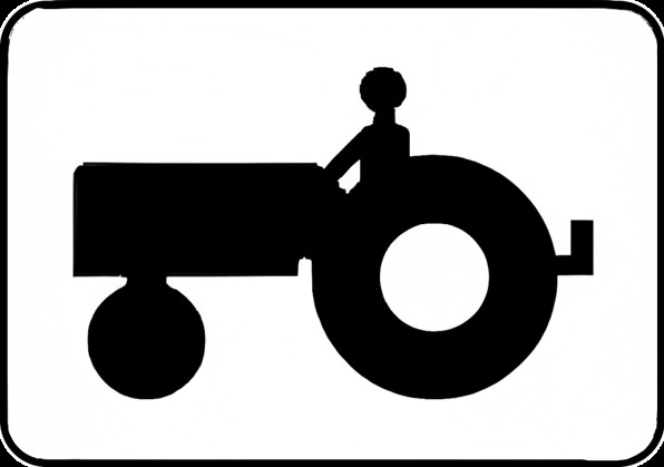Panonceau pour tracteurs agricoles