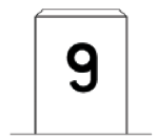 Borne hectométrique numéro 9